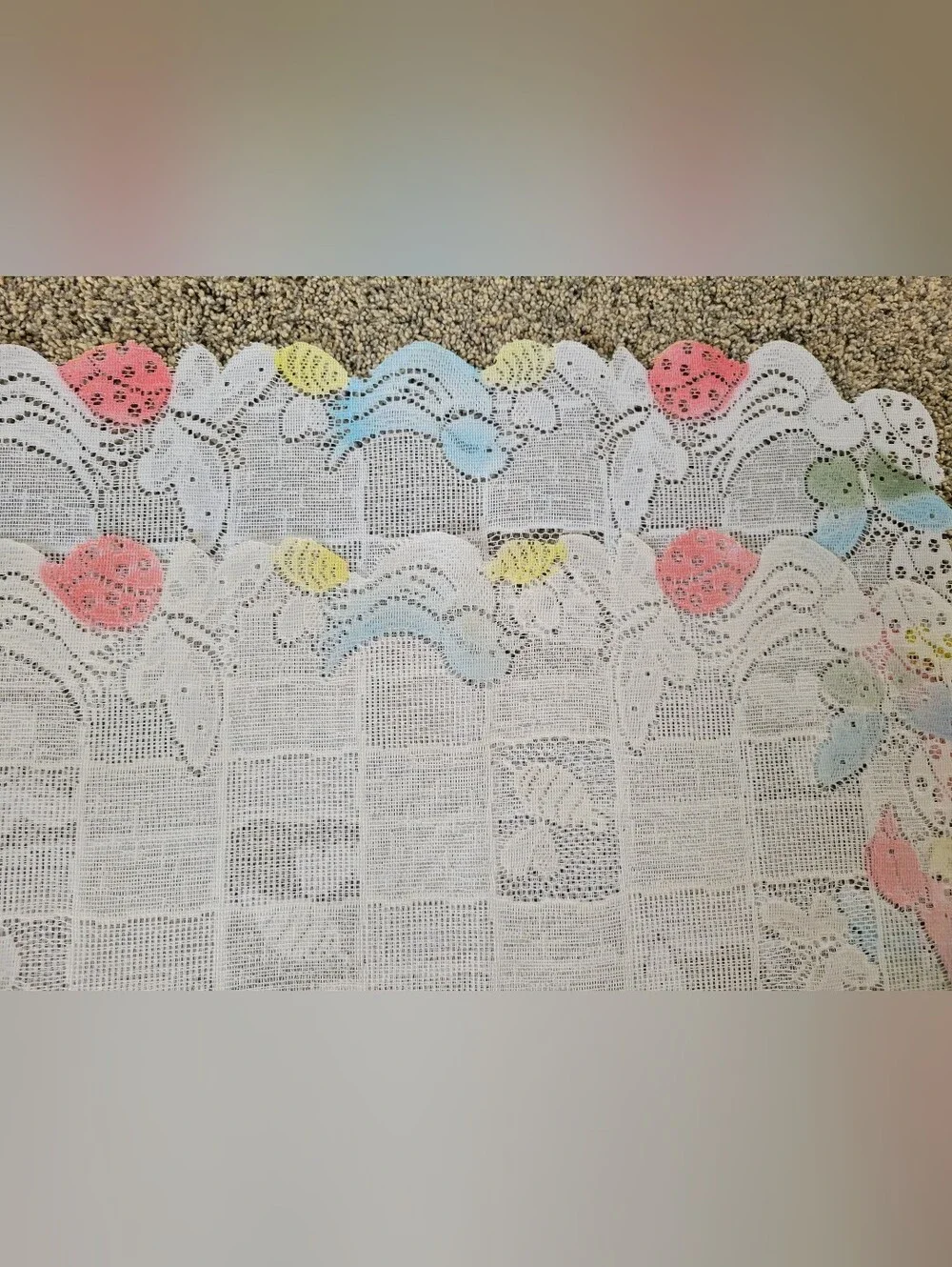 Set of two vintage lace placemats